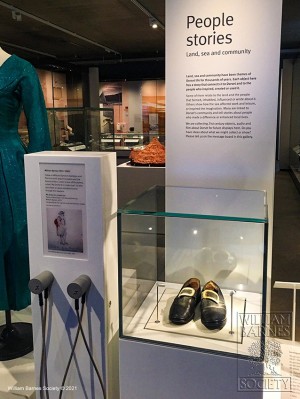 William Barnes' Shoes and audio recordings of dialect poetry by WBS members, Tim Laycock and Brian Caddy