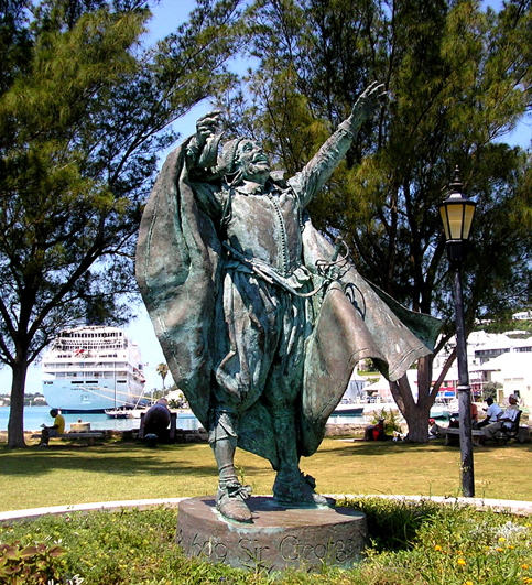 Sir George Somers Statue Bermuda - Image Credit: Jim Potts © 2017 Sir George Somers Statue Bermuda - Image Credit: Jim Potts © 2017