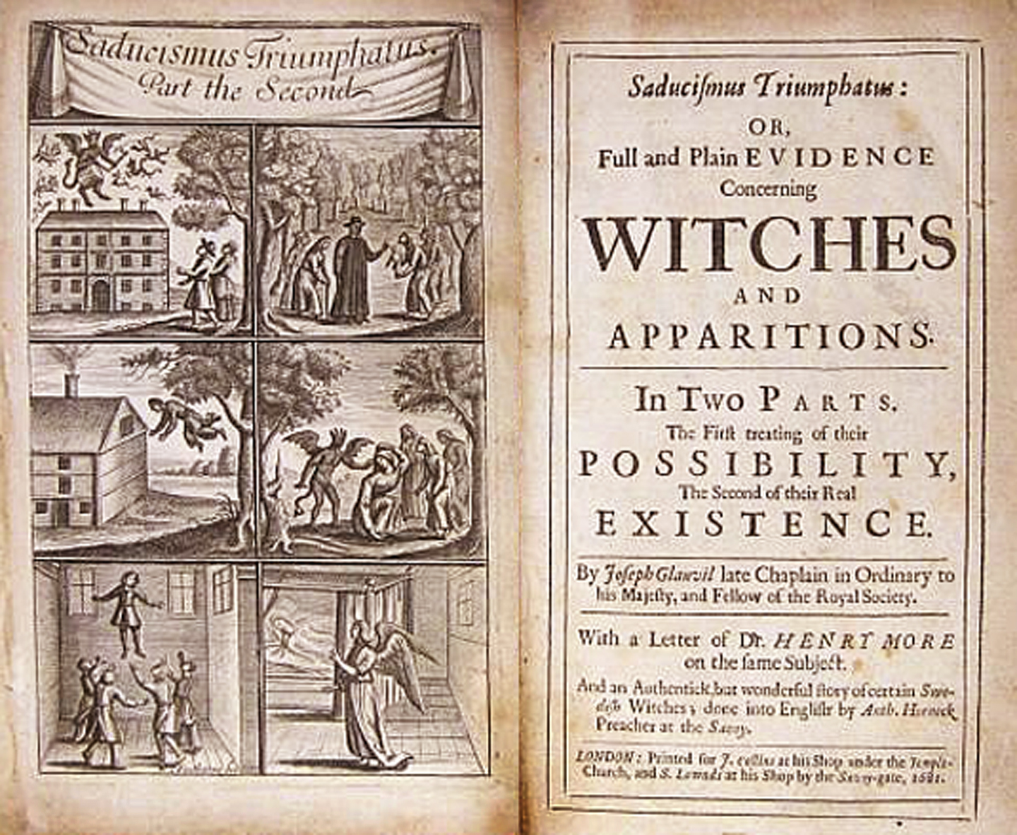 Saducismus Triumphatus 1681 engraved by William Faithorne Saducismus Triumphatus 1681 engraved by William Faithorne